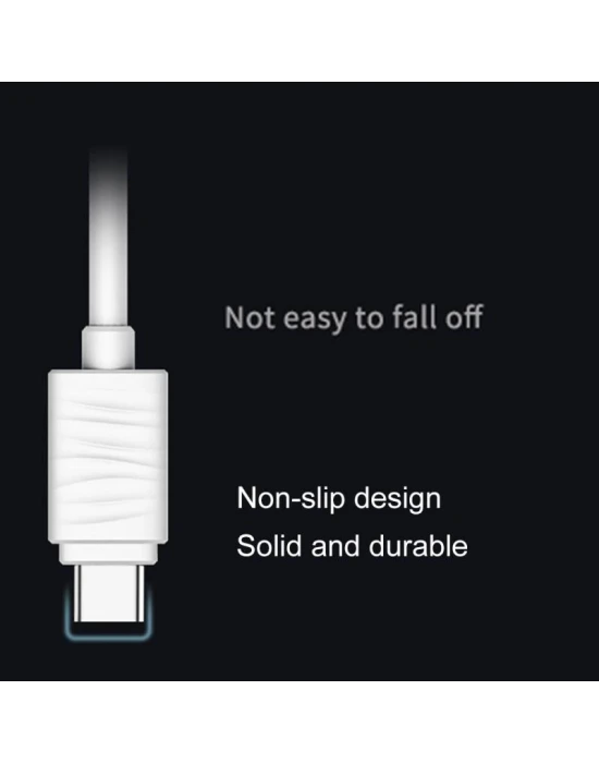 Joyroom JR-S118 Type-C USB Hızlı Şarj ve Data Kablosu 1m Beyaz