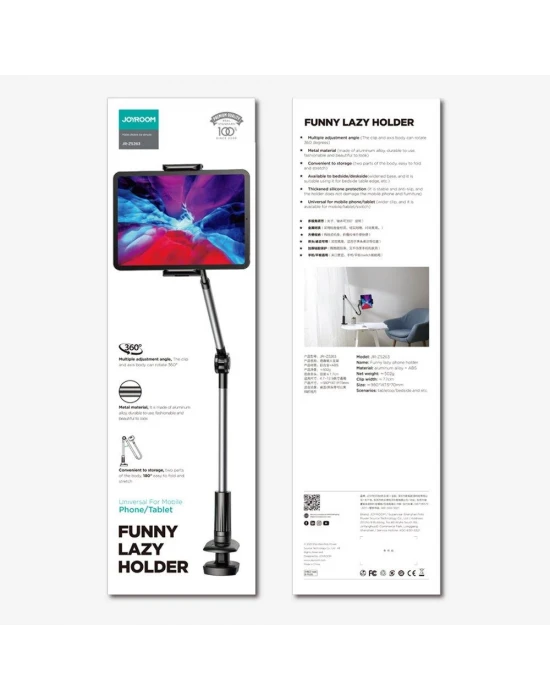 Joyroom JR-ZS263 Masaüstü Telefon ve Tablet Tutucu Siyah