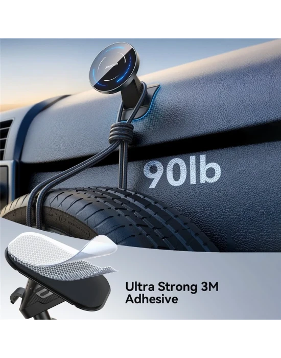 Joyroom JR-ZS50215w 2 İn 1 Magsafe Wireless Araç Tutucu
