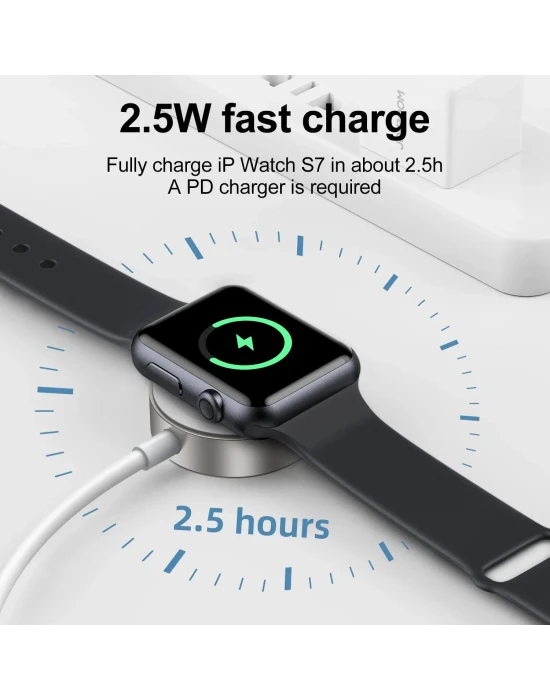 Joyroom Manyetik Type-C Giriş İphone Watch Kablosuz Şarj Aleti