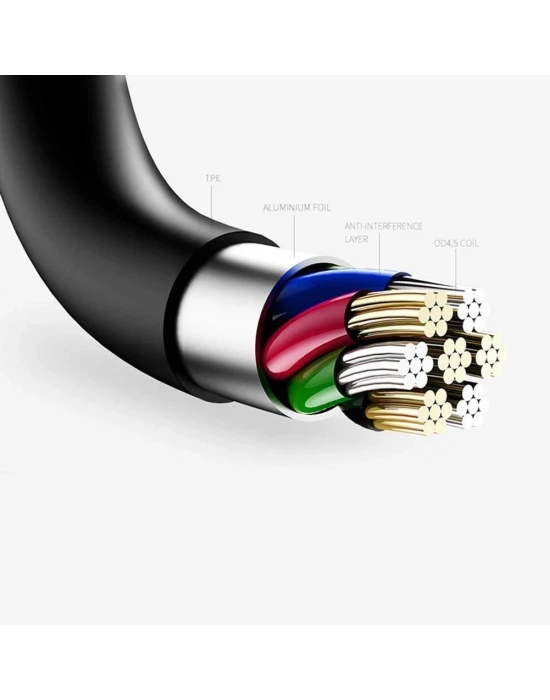 JOYROOM MİCRO SİYAH 3M 2.4A DATA CABLE