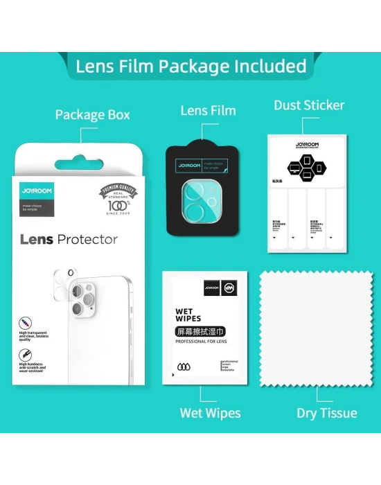 Joyroom PF730 İphone 12 Kamera Lens Koruyucu