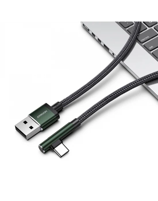 Joyroom S-1230N4 3A USB - Type-C Hızlı Şarj ve Data Kablosu Gaming Mint Yeşili