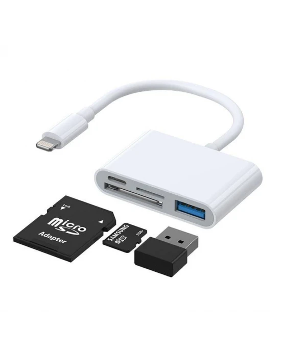 Joyroom S-H142 Lightning - USB OTG Kart Okuyucu 4 in 1