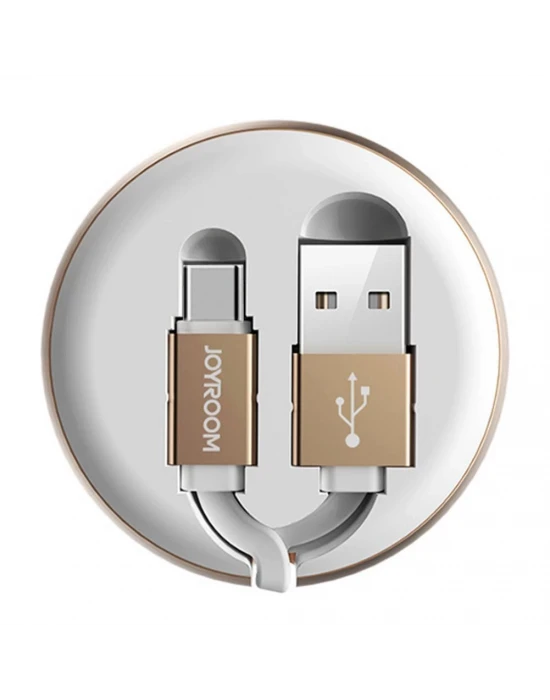 Joyroom S-M346 Uzatılabilir Type-C Hızlı Şarj ve Data Kablosu Beyaz