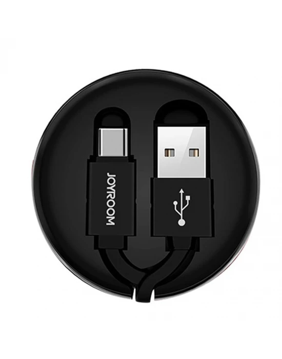 Joyroom S-M346 Uzatılabilir Type-C Hızlı Şarj ve Data Kablosu Siyah