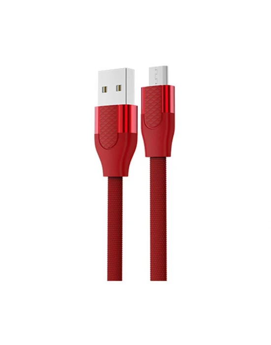 Joyroom S-M359 1M 2.4A Mikro Hızlı Şarj ve Data Kablosu Kırmızı