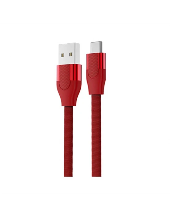 Joyroom S-M359 1M 2.4A Type-C Hızlı Şarj ve Data Kablosu Kırmızı