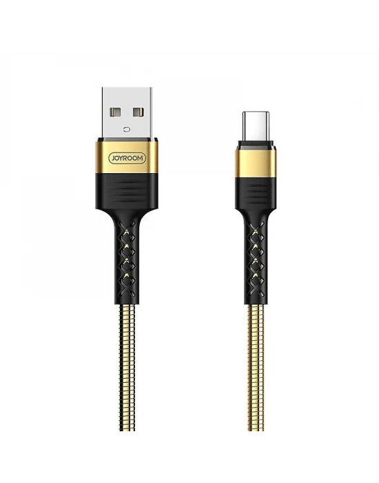 Joyroom S-M363 1.2m 2.4A Type-C USB Hızlı Şarj ve Data Kablosu Gold