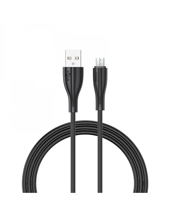 Joyroom S-M405 2.4A Mikro Şarj ve Data Kablosu PVC 2M Siyah