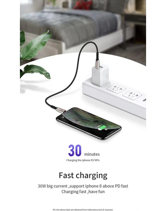 Joyroom S-M417 36W Lightning to Type-C PD Hızlı Şarj ve Data Kablosu
