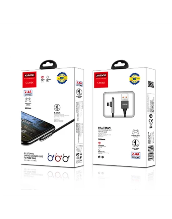 Joyroom S-M98K 1.2M 3A Lightning Şarj ve Data USB Kablosu Kırmızı