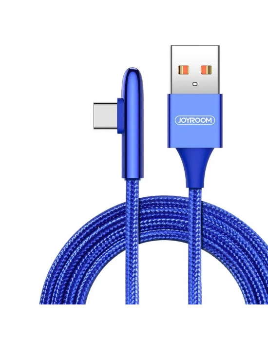 Joyroom S-M98K 1.2M 3A Type-C Şarj ve Data USB Kablosu Mavi