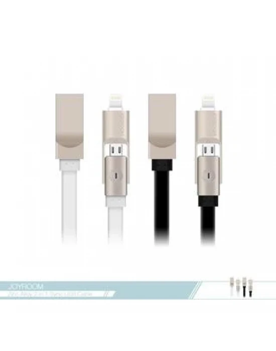 Joyroom S-T504 1.2m 2.1A Mikro & Lightning USB Şarj ve Data Kablosu
