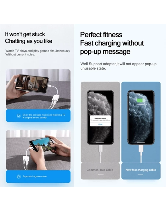 JOYROOM CONNECTÖR AUDİO+ŞARJ