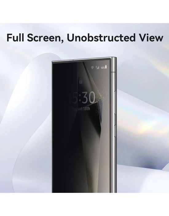Joyroom Samsung Galaxy S24 Uyumlu Privacy Hayalet Full Cam Ekran Koruyucu
