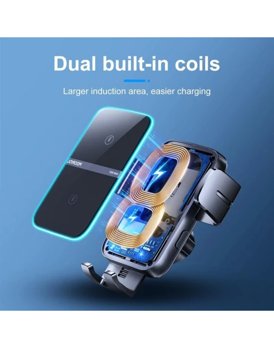 Joyroom Sensörlü Wireless Kablosuz Araç Şarj Cihazı Ve Tutucu (Göğüs)