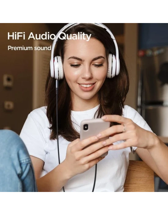 Joyroom SY-A06 Ses Aktarım Çevirici AUX Audio Kablo Lightning’den 3.5mm