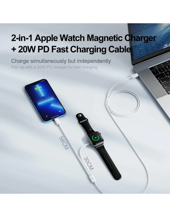 Joyroom Type-C İphone Watch 2İN1 Manyetik Şarj