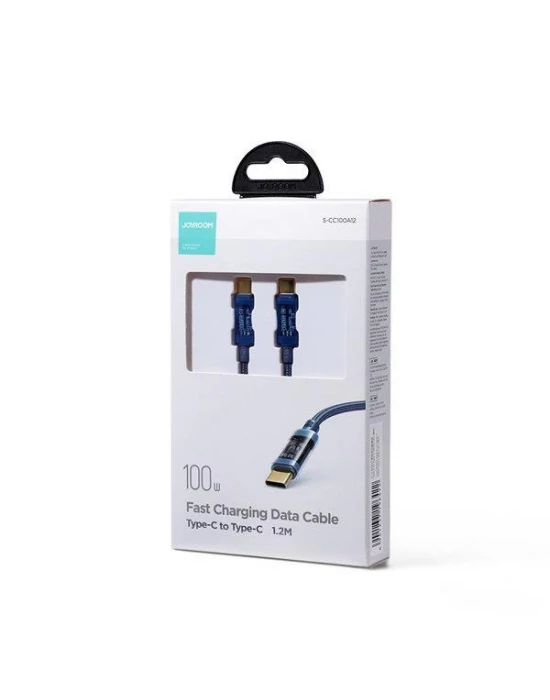 Joyroom Type-C to Type-C Transparent Data Kablosu 100W
