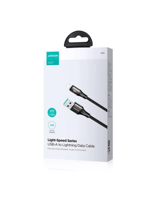 Joyroom Usb-Lighting Metal Hızlı Şarj Ve Data Kablo 3 Amper 2 Metre