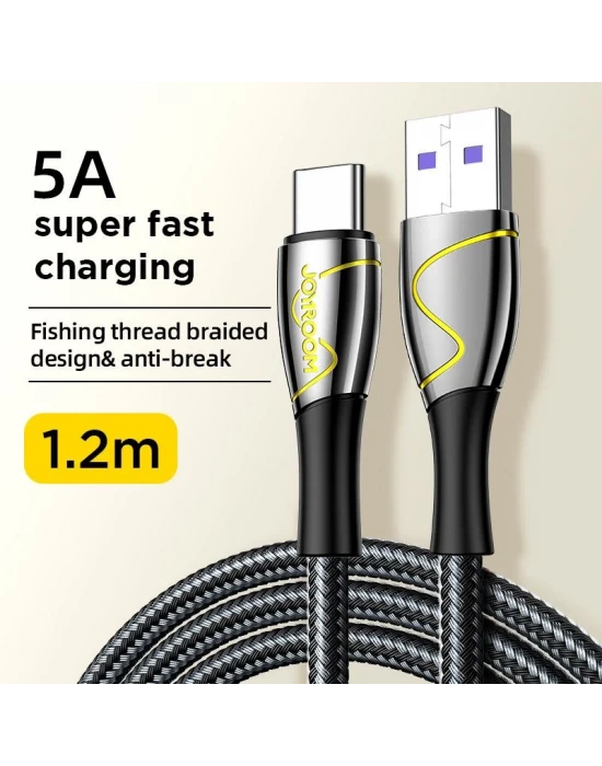 Joyroom Usb to Type-C Matal Kopmaz Kablo 2 M