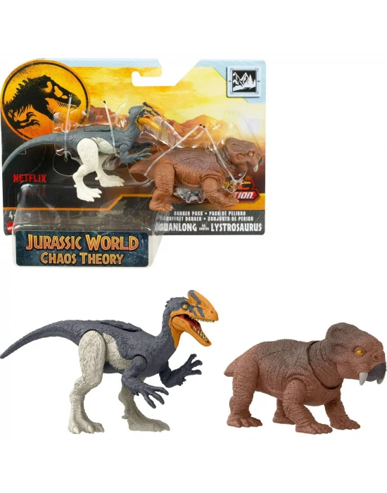 Jurassic World Tehlikeli Dinozor Guanlong vs Lystrosaurus HLN49-HTK55