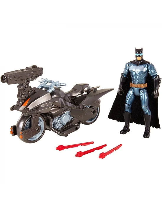Justice League 15 cm Batman Aksiyon Figürü ve Aracı Oyun Seti