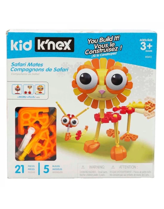 Kid Knex Safari Arkadaşları Yapım Seti 21 Parça 85613
