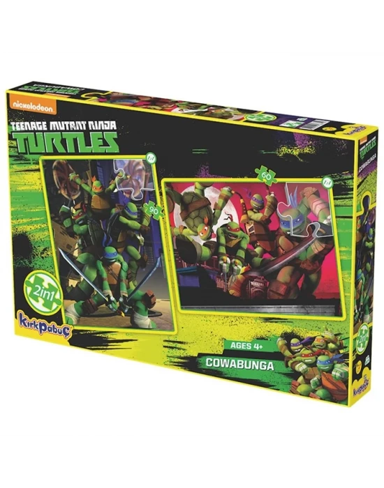 Kırkpapuç Ninja Turtles Cowabunga Çocuk Puzzle