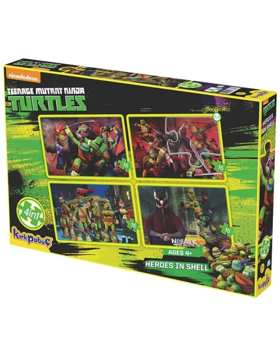 Kırkpapuç Ninja Turtles Heroes In Shell Çocuk Puzzle