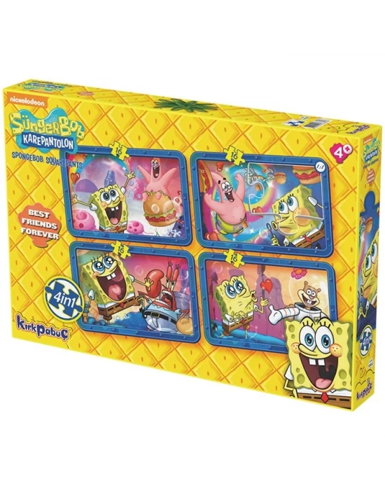 Kırkpapuç Sünger Bob Best Friends Çocuk Puzzle