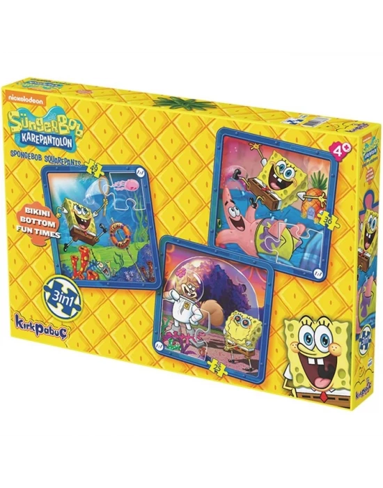 Kırkpapuç Sünger Bob Bikini Bottom Fun Times Çocuk Puzzle