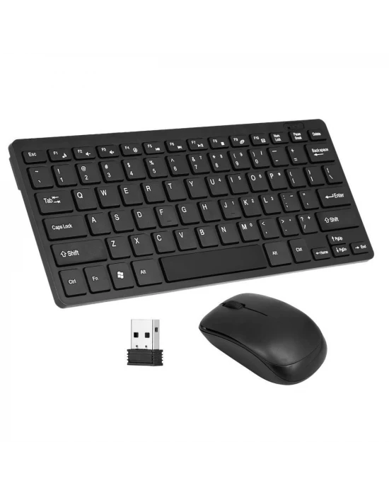 Klavye Mouse Seti 2.4G Wireless 78 Tuşlu Klavye Taşınabilir
