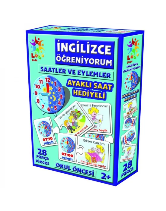Laço Kids İngilizce Öğreniyorum Saatler ve Eylemler