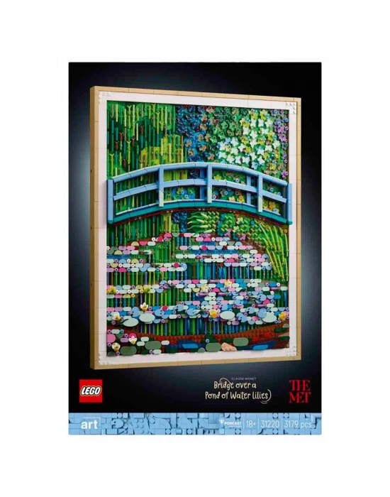 LEGO Art Claude Monet – Nilüfer Gölü Üzerinde Köprü 31220