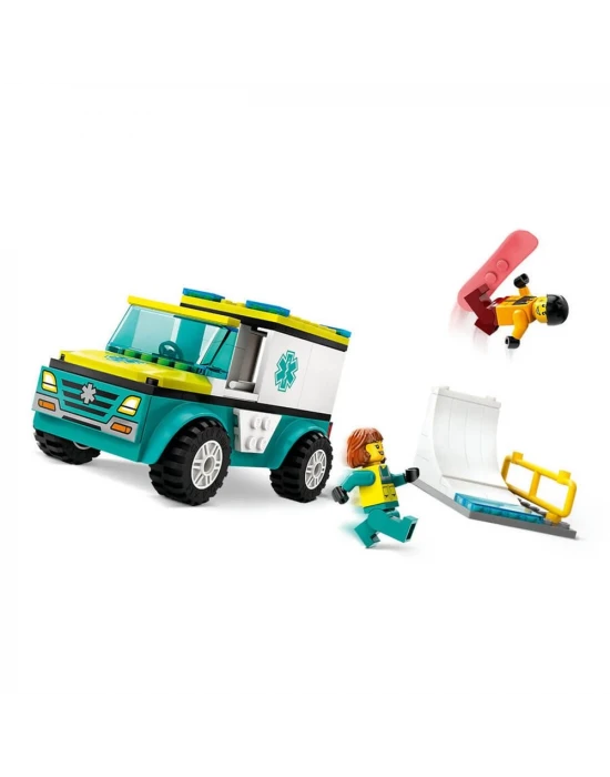 LEGO City Acil Ambulansı ve Snowboardcu 60403