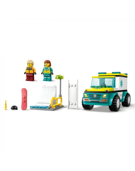 LEGO City Acil Ambulansı ve Snowboardcu 60403