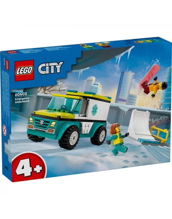 LEGO City Acil Ambulansı ve Snowboardcu 60403