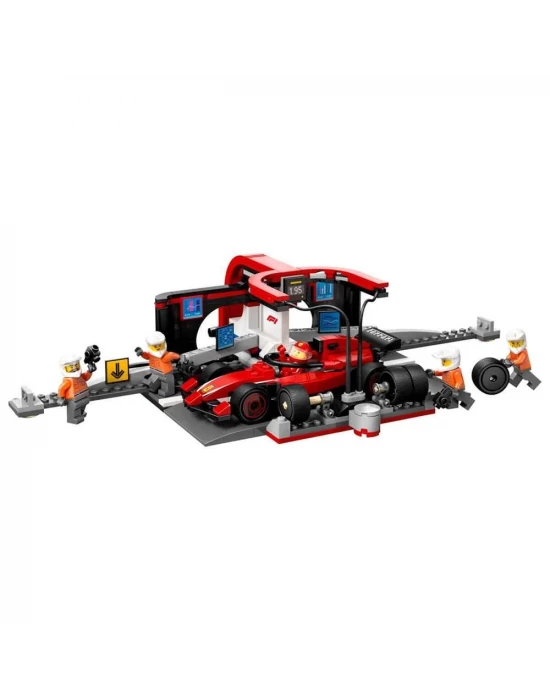 LEGO City Ferrari Arabalı F1 Pit Stop ve Pit Ekibi 60443