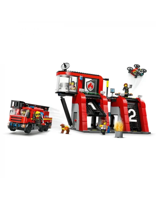 LEGO City İtfaiye Kamyonlu İtfaiye Merkezi 60414