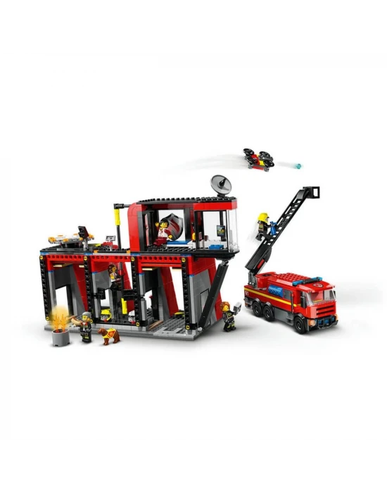 LEGO City İtfaiye Kamyonlu İtfaiye Merkezi 60414