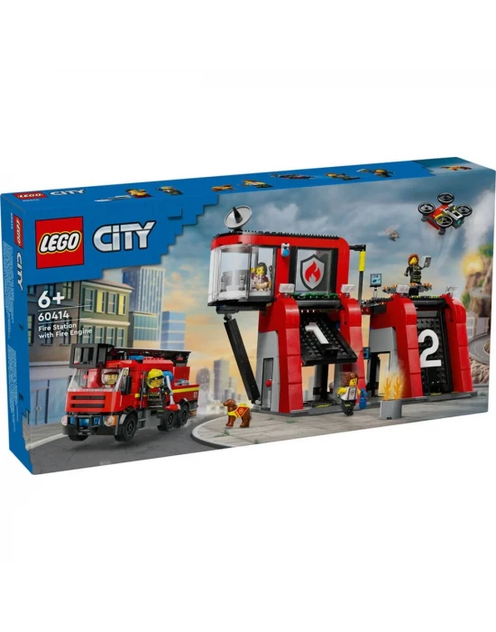 LEGO City İtfaiye Kamyonlu İtfaiye Merkezi 60414