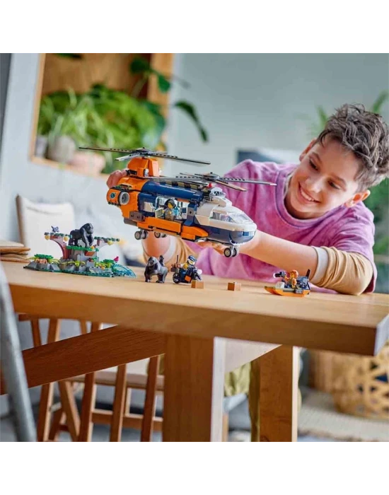 LEGO City Orman Kaşifinin Helikopteri Kamp Yerinde 60437