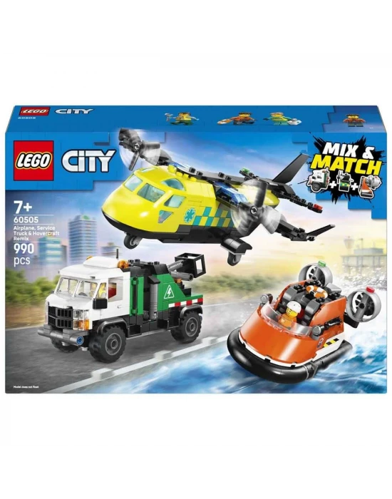LEGO City Uçak, Servis Kamyonu ve Hoverkraft Karışımı 60505