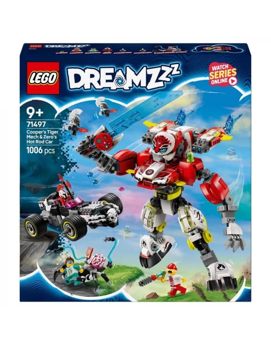 LEGO DREAMZzz Cooper’ın Kaplan Robotu ve Zero’nun Hot Rod Arabası