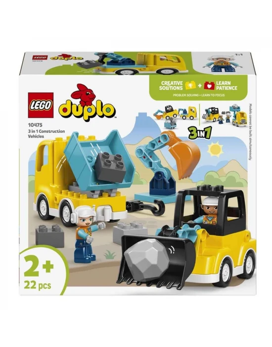 LEGO DUPLO 3ü 1 Arada İnşaat Araçları 10475
