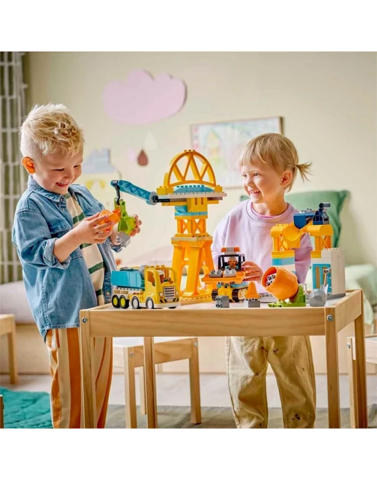 LEGO DUPLO 3ü 1 Arada İnşaat Sahası ve Araçları 10476