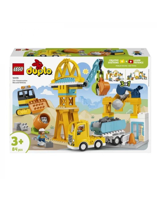 LEGO DUPLO 3ü 1 Arada İnşaat Sahası ve Araçları 10476