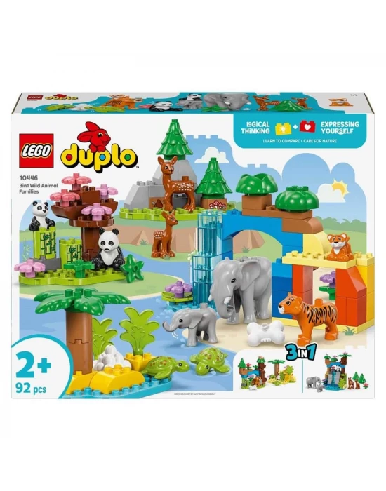 LEGO DUPLO 3’ü 1 Arada Vahşi Hayvan Aileleri 10446